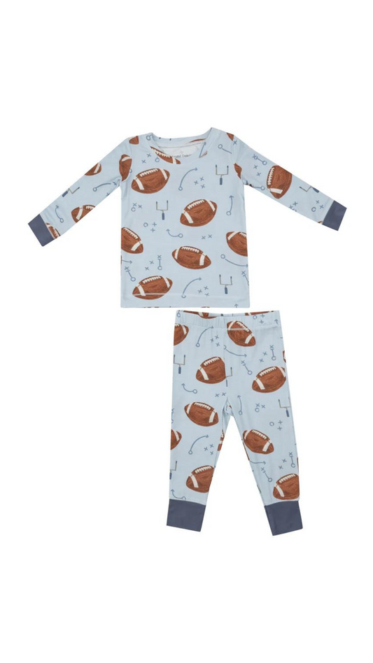 Angel Dear Footballs Blue L/S Loungewear Set