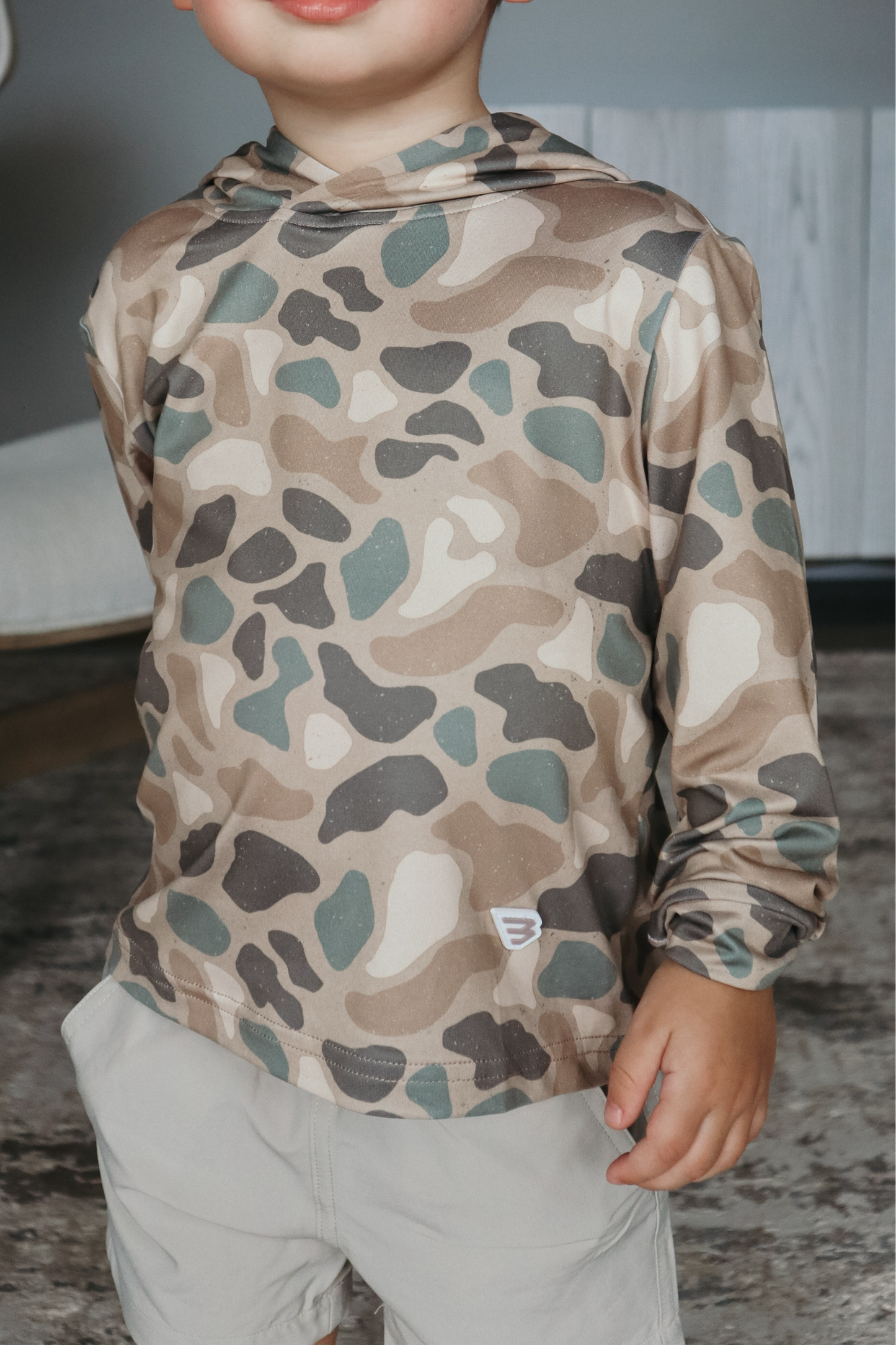 Boys Burlebo Performance Hoodie - Pintail Camo