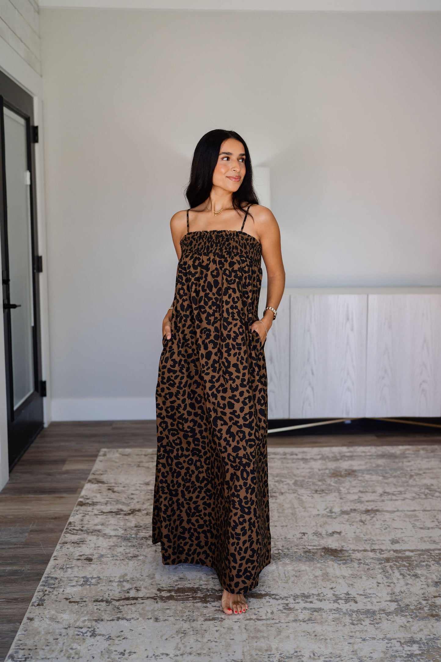 Maya Leopard Maxi Dress