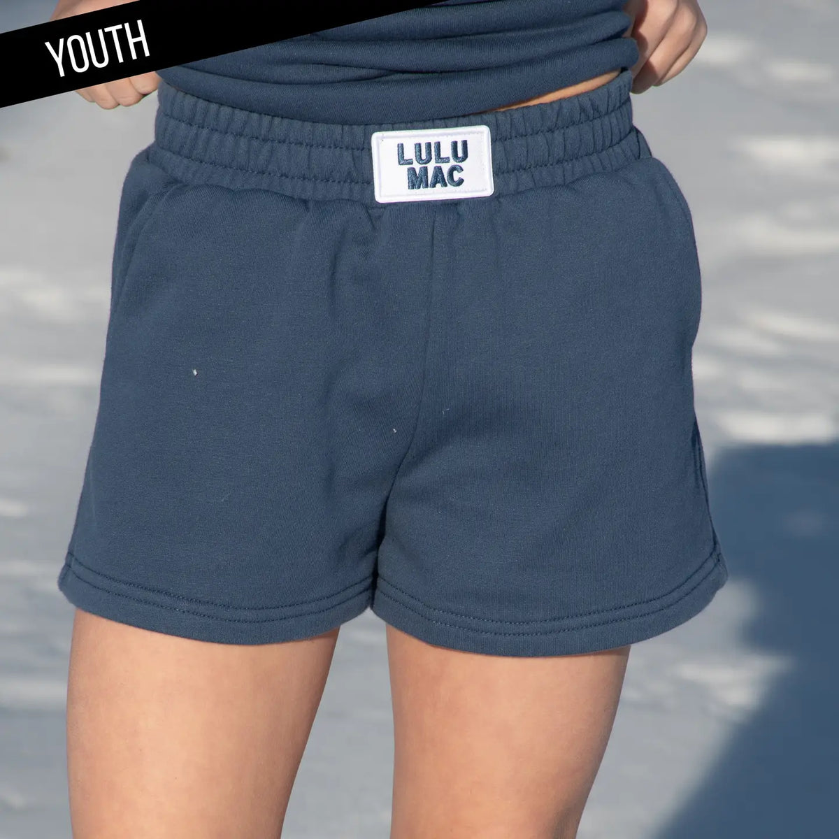 LULU MAC | Navy Terry Cloth Shorts