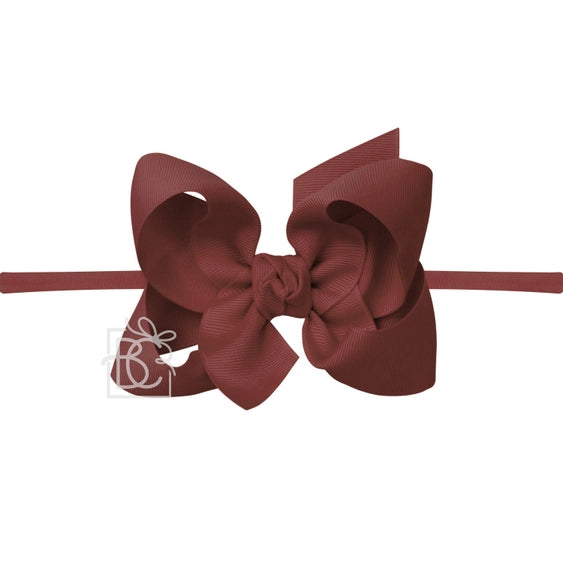 Elastic Headband w/ Signature Grosgrain Bow | Chutney