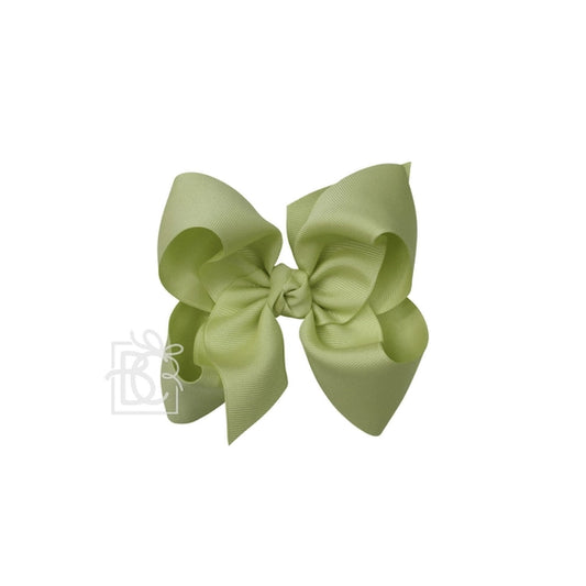 Grosgrain Double Knot Bow | Spring Moss