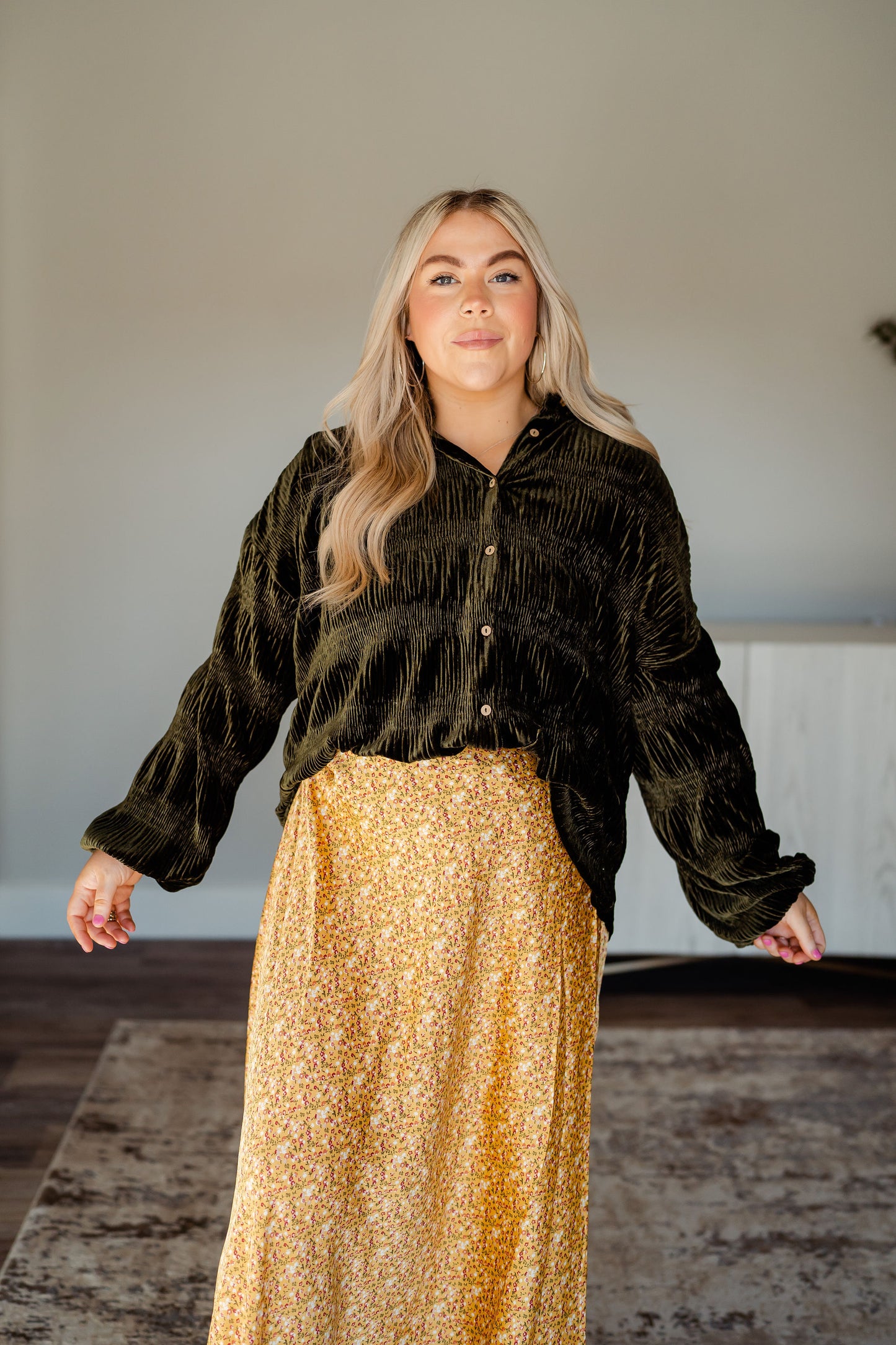 Colette Crushed Velvet Blouse