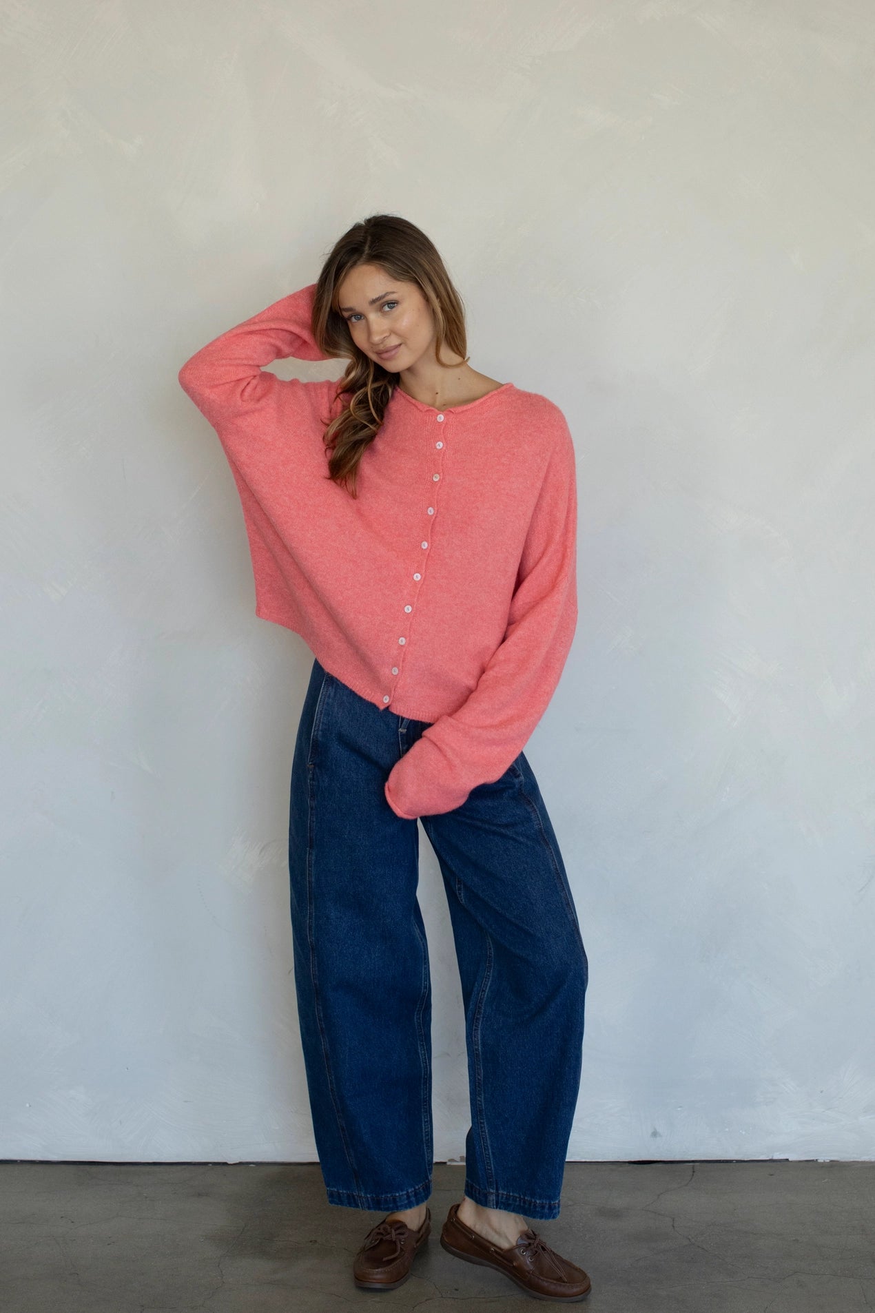 Piper Cardigan - Peach