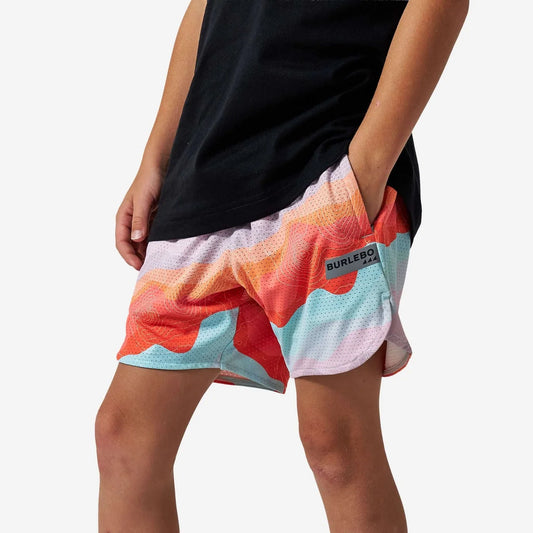 Boys Burlebo Mesh Training Shorts - Sedona Topo