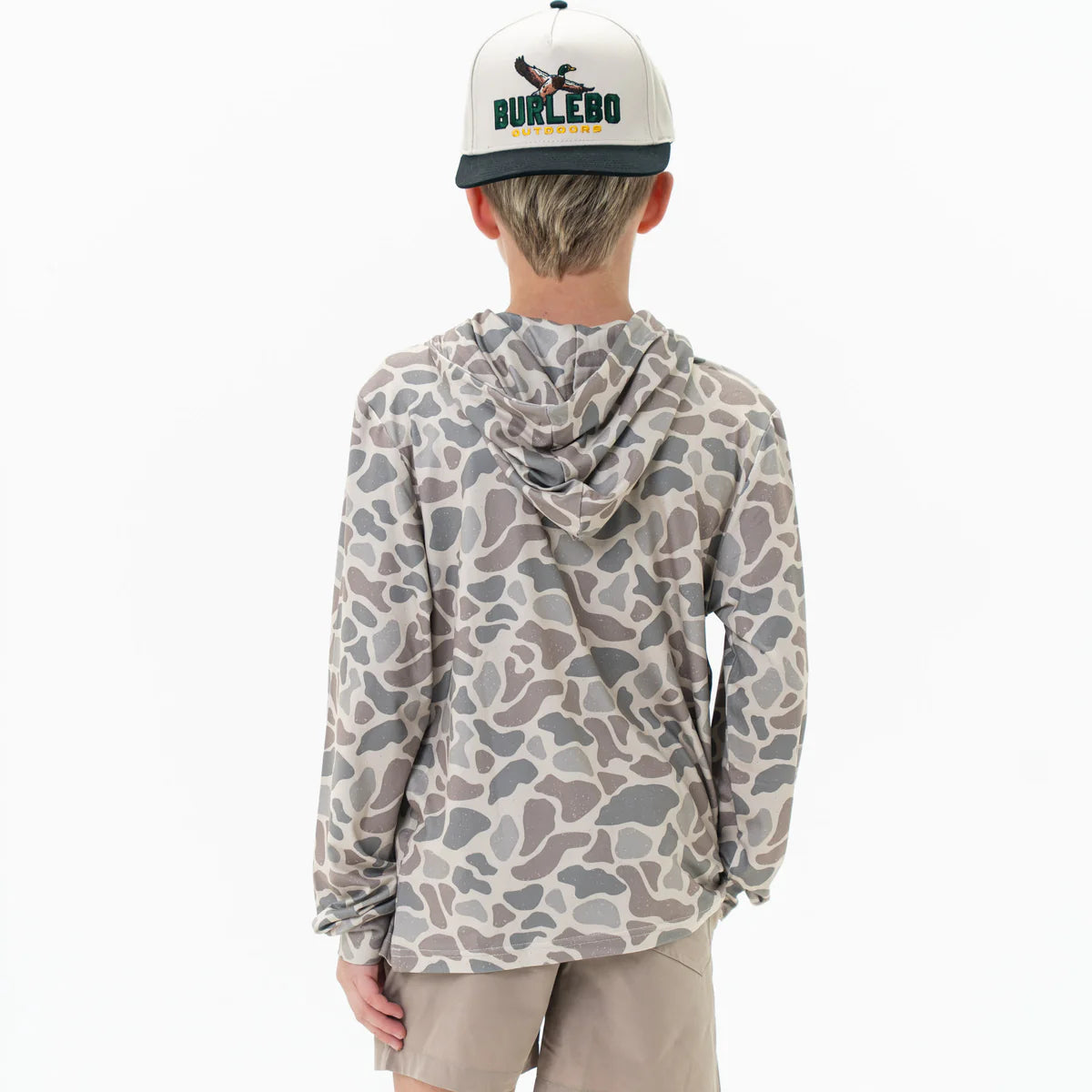 Boys Burlebo Performance Hoodie - Classic Deer Camo