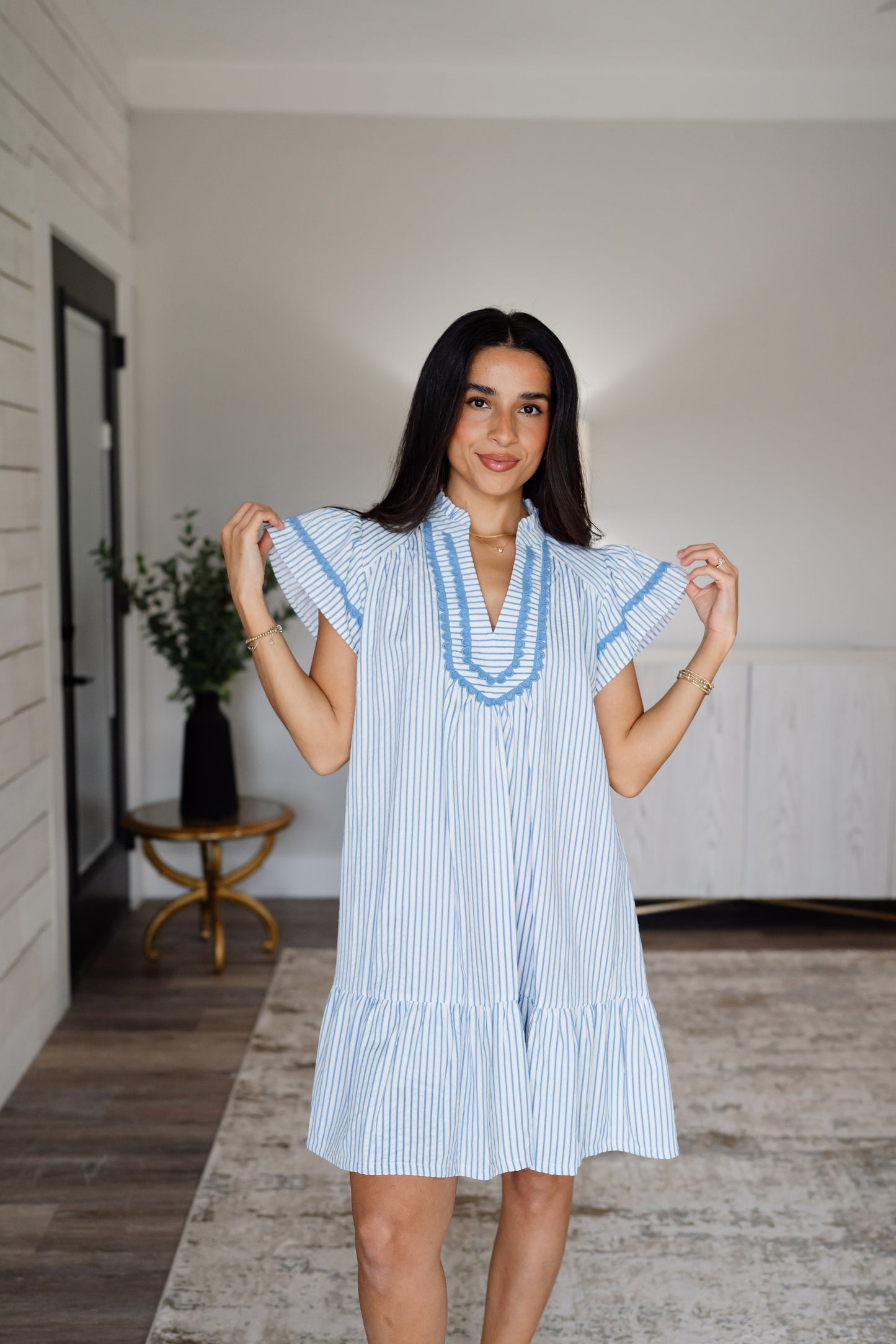 Blue Stripe Umgee Dress