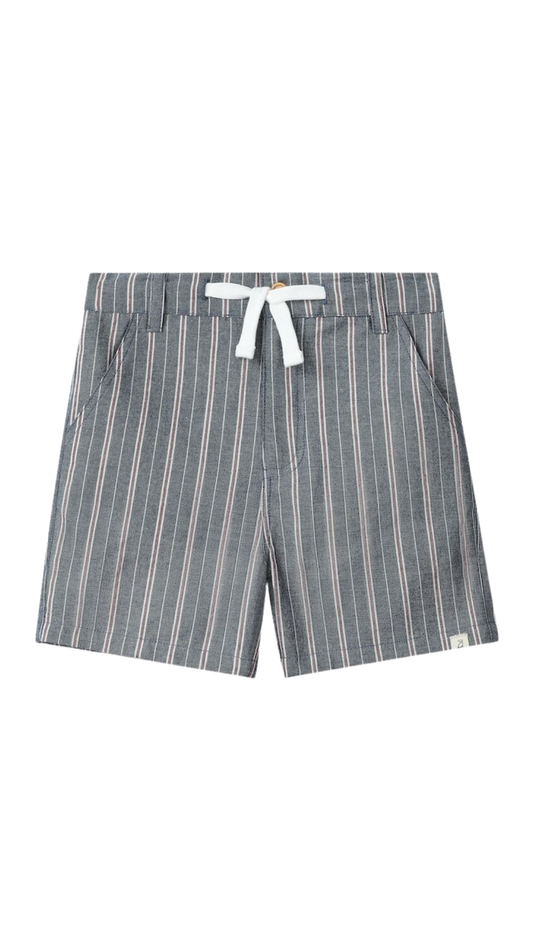 Crew Woven Shorts | Chambray/Red Stripe