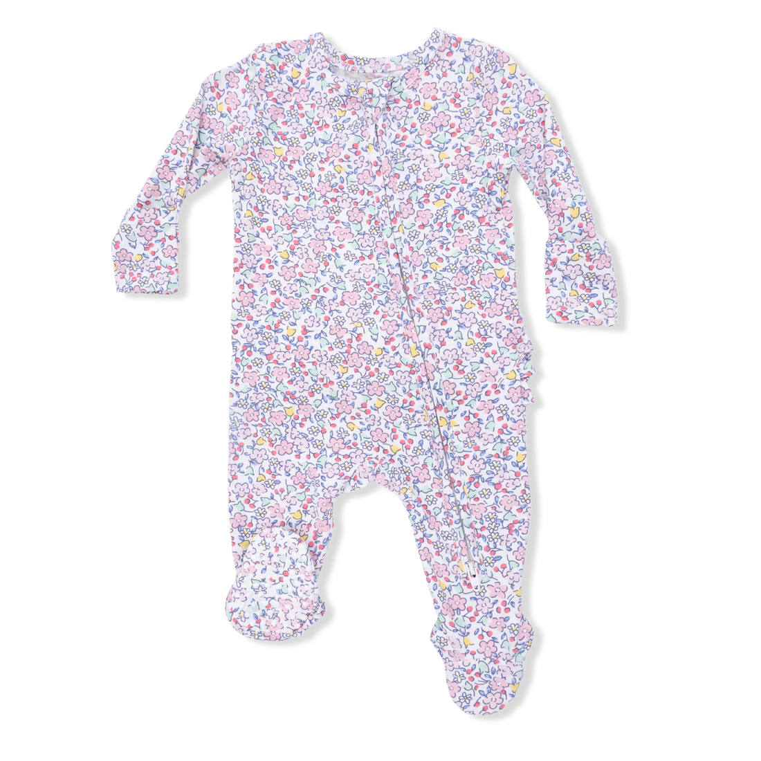 Angel Dear 2-Way Ruffle Back Zipper Footie | Elizabeth's Garden