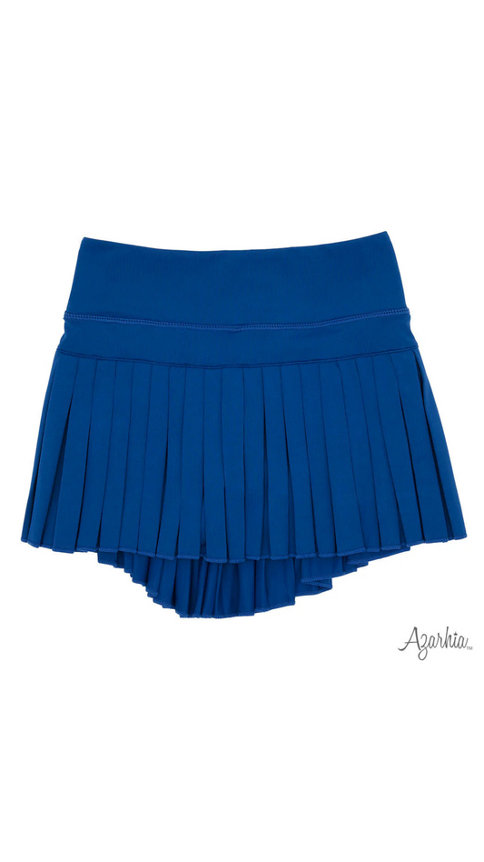 Mini Pleated Skort | Solid Royal