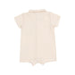 Angel Dear Solid Muslin Polo Shortie | White Swan
