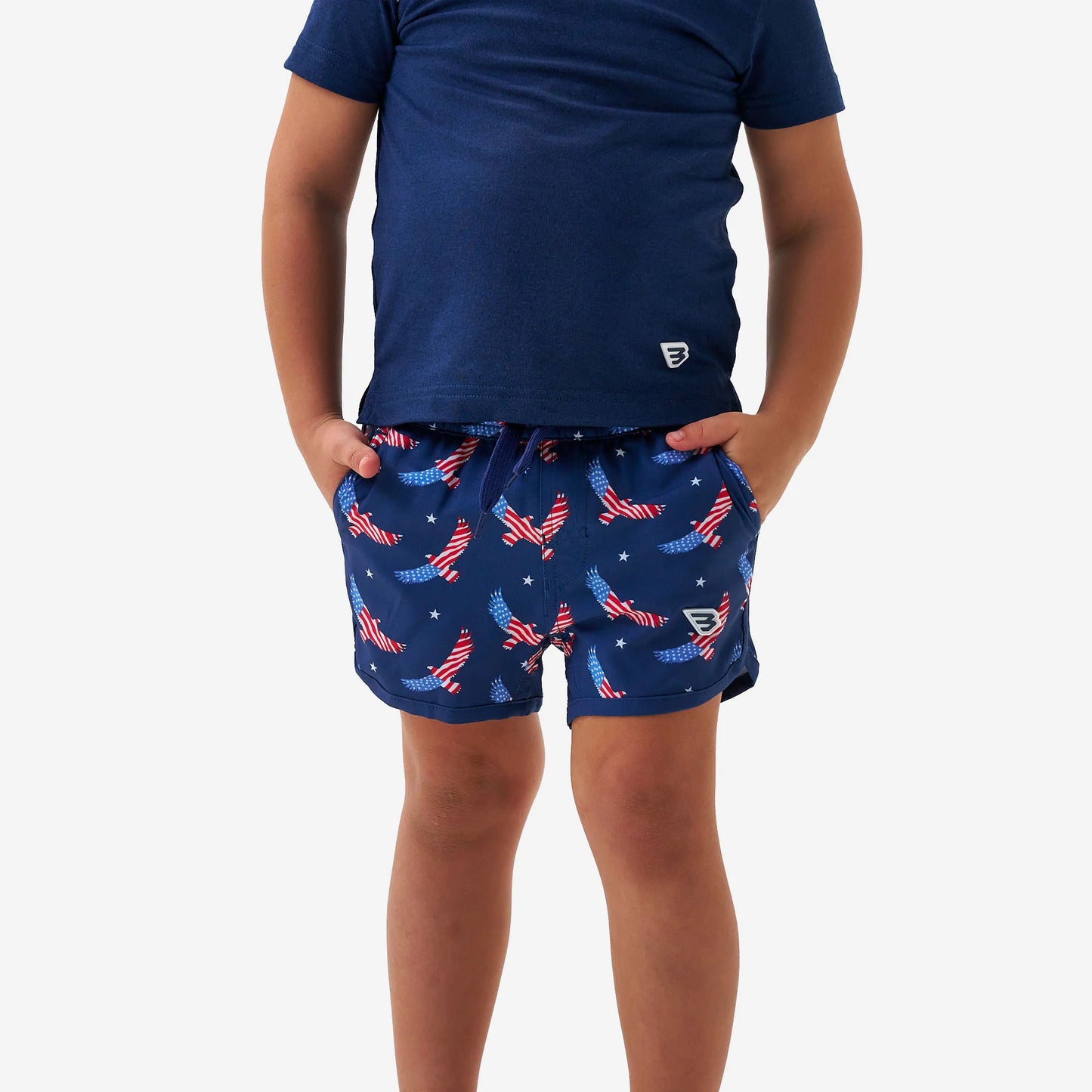 Boys Burlebo Swim Trunk - Jumbo USA Eagle