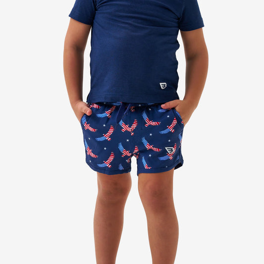 Boys Burlebo Swim Trunk - Jumbo USA Eagle