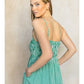 Green Gingham Smocked Bodice Dress