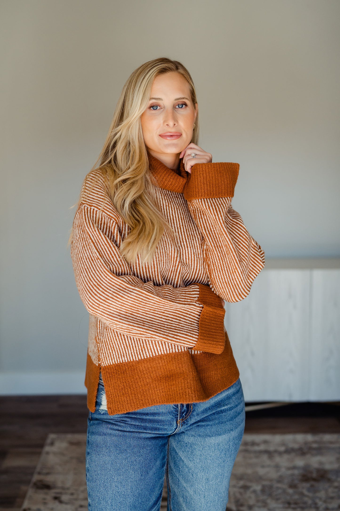 Camel Ivory Sweater