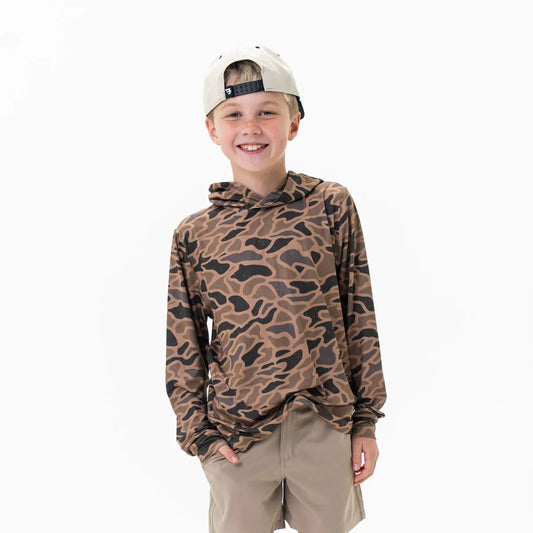Boys Burlebo Performance Hoodie - Gauge Camo