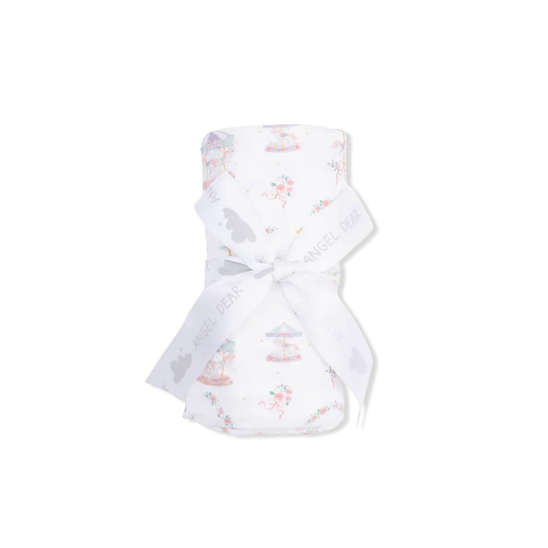 Angel Dear Swaddle Blanket | Carousel with Bows