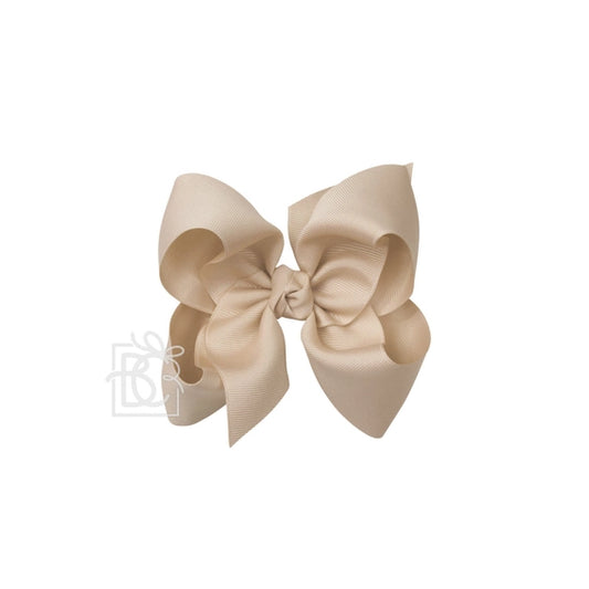 Grosgrain Double Knot Bow | Oatmeal