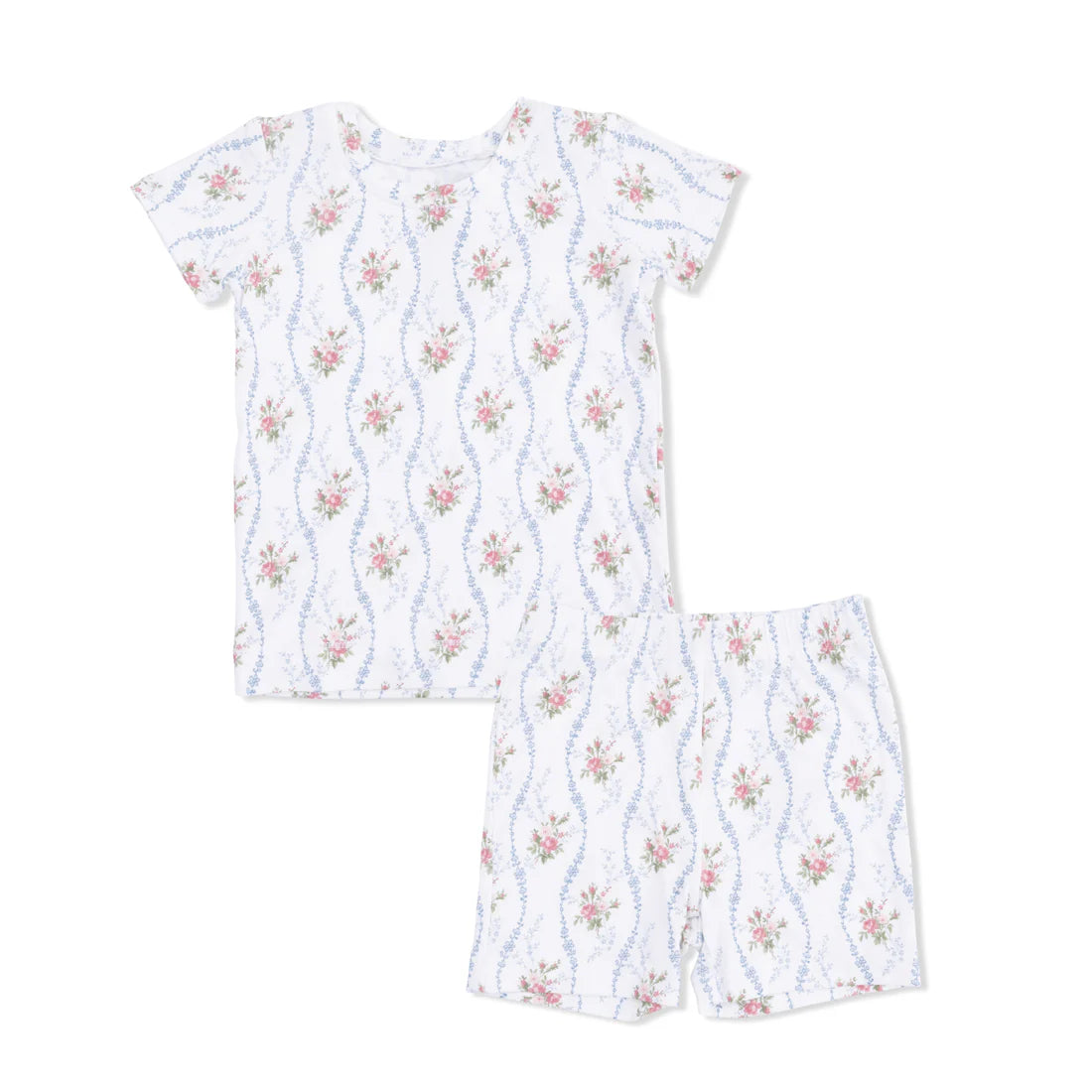 Angel Dear Loungewear Short Set | Heirloom Rose Stripe