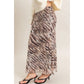 Taupe Animal Maxi Skirt