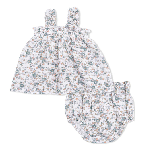 Angel Dear Ruffly Strap Top + Bloomer Set | Camille Floral