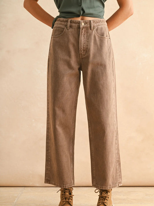 Washed Mocha Pants