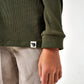 Boys Burlebo Thermal Hoodie - Mallard Green