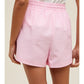 Striped Dolphin Hem Shorts