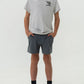 Boys Burlebo Athletic Shorts - Grizzly Gray