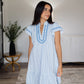 Blue Stripe Umgee Dress