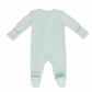 Angel Dear 2-Way Zipper Footie | Solid Cameo Green