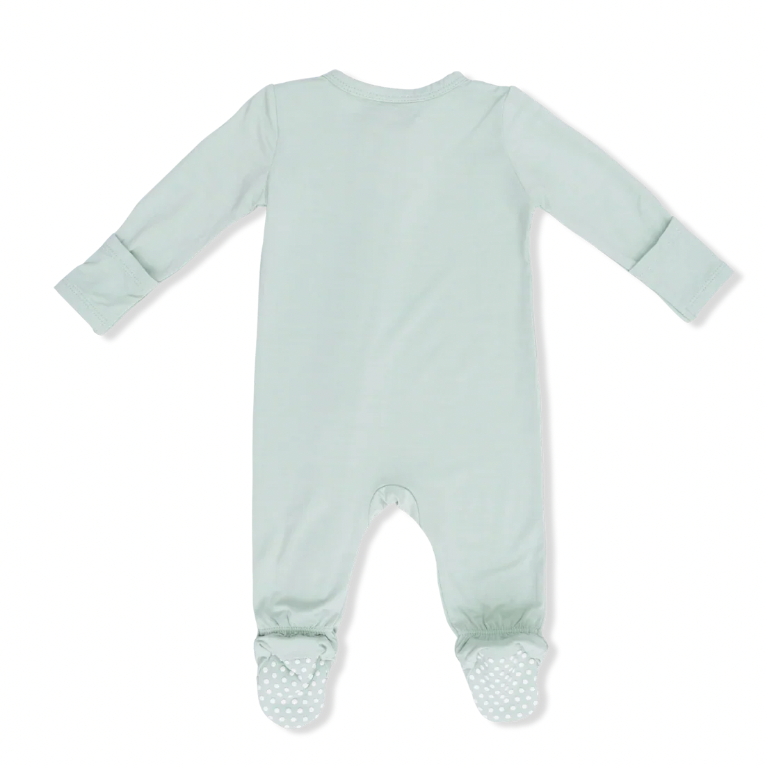 Angel Dear 2-Way Zipper Footie | Solid Cameo Green