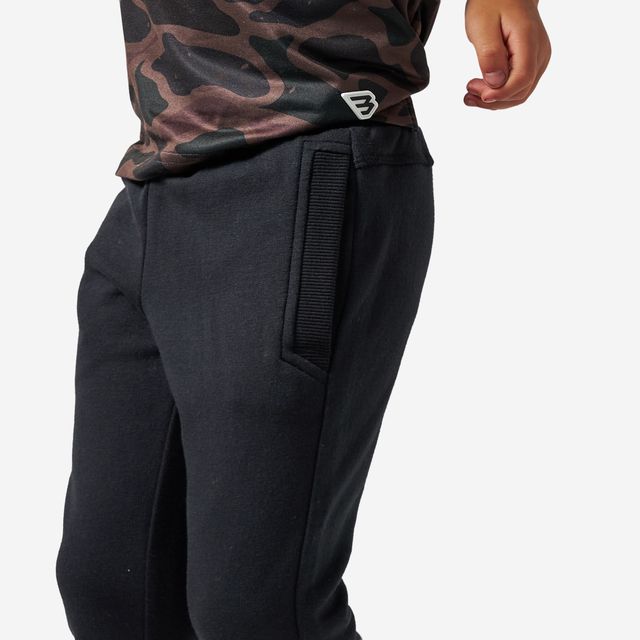 Boys Burlebo Fleece Joggers - Solid Black