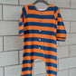 Space City Striped Waffle Romper