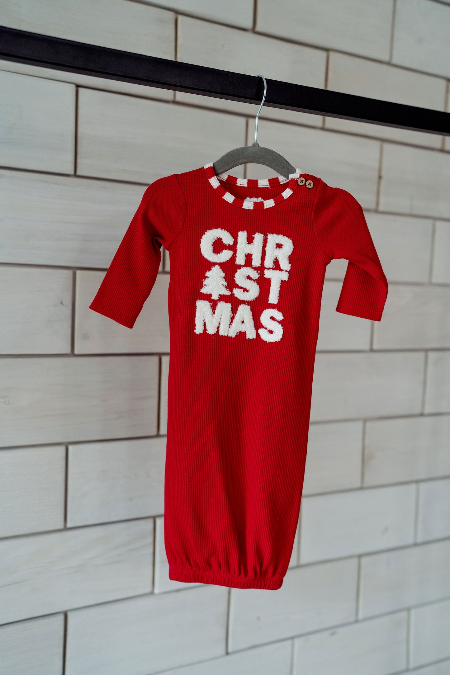 Boucle Christmas Sleeper Gown Set