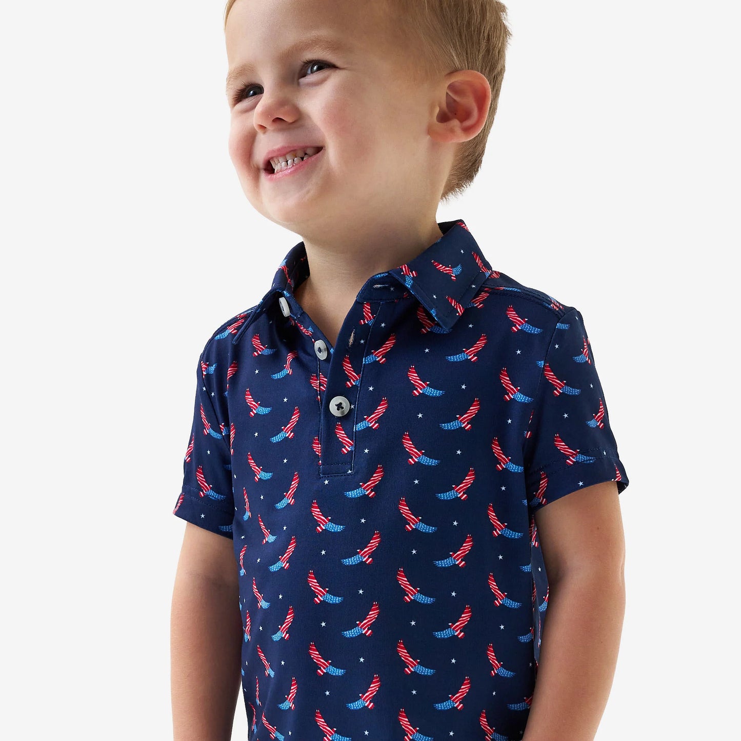 Boys Burlebo USA Eagle Polo
