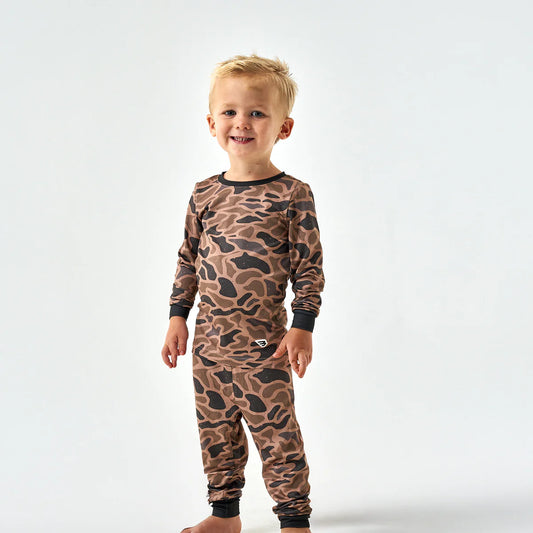 Toddler Burlebo Pajama Set - Gauge Camo