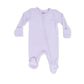Angel Dear 2-Way Zipper Footie | Solid Orchid Petal