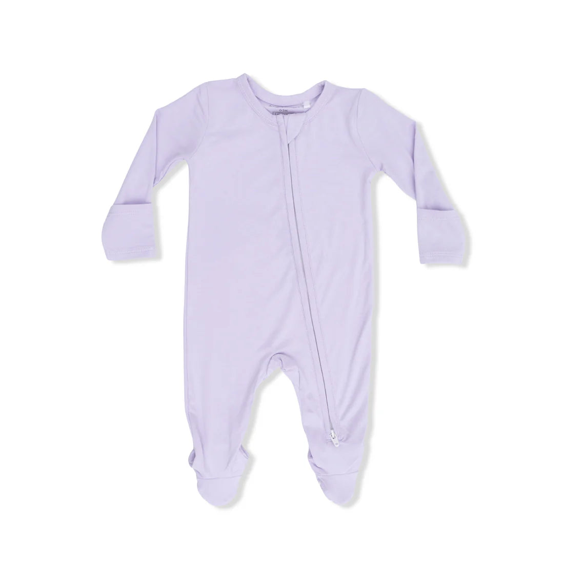 Angel Dear 2-Way Zipper Footie | Solid Orchid Petal