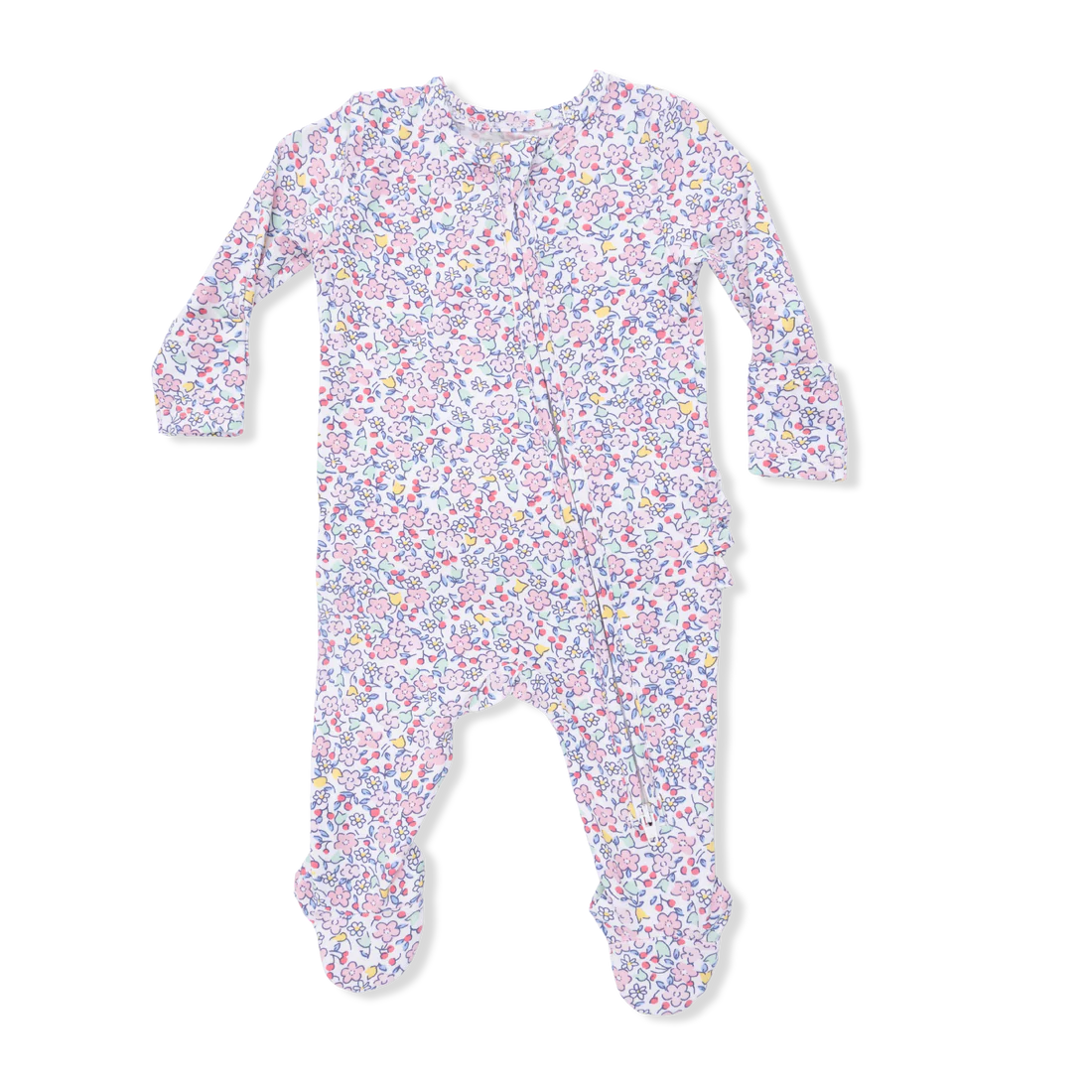 Angel Dear 2-Way Ruffle Back Zipper Footie | Elizabeth's Garden