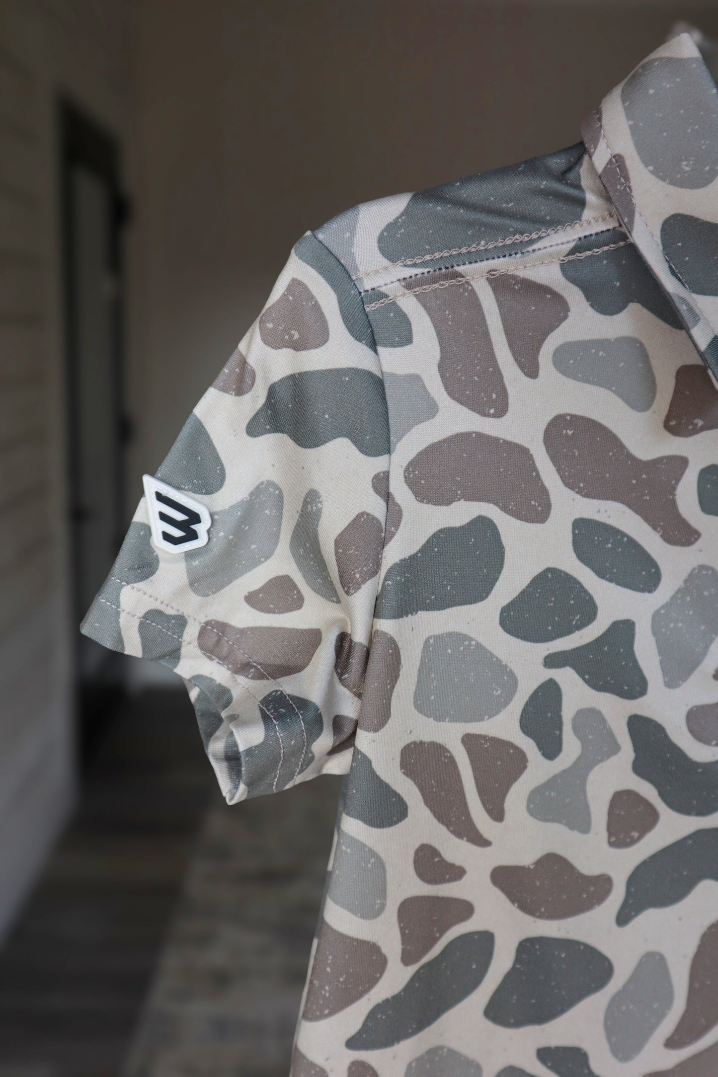 Toddler Burlebo Classic Deer Camo Polo