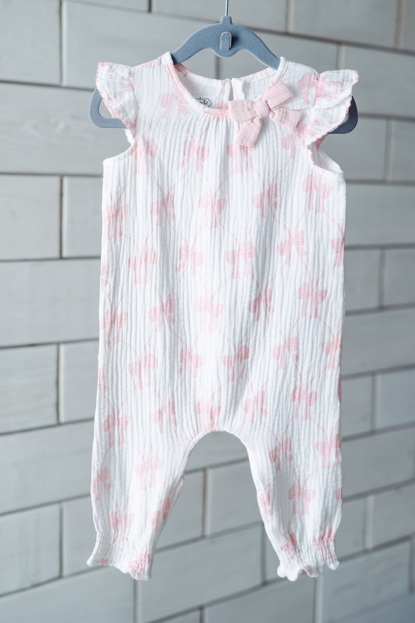 Pink Bow Printed Longall