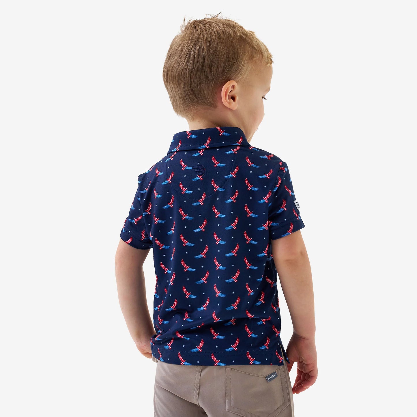 Boys Burlebo USA Eagle Polo