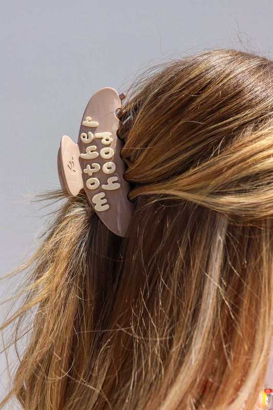 Kaxi Motherhood Claw Clip - Brown/Cream