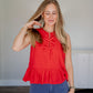 Hattie Peplum Top