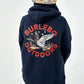 Boys Burlebo Fleece Hoodie - Old School Duck Hunt | Navy