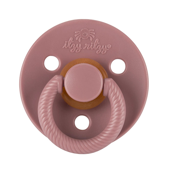 Itzy Soother™ Natural Rubber Paci Sets - Blossom + Rosewood