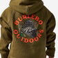 Boys Burlebo Fleece Hoodie - Duck Down | Hunter Green