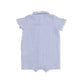 Angel Dear Polo Shortie |  Micro Gingham Blue Blizzard