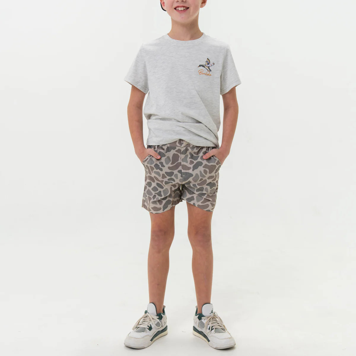 Boys Burlebo Everyday Shorts - Classic Deer Camo